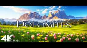 FLYING OVER DOLOMITES (4K Video UHD) - Scenic Relaxation Film With Inspiring Music