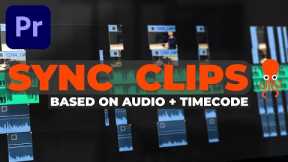 How to sync audio and video clips in Premiere manually and automatically