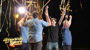 Golden Buzzer: Verge Aero Wins Over Simon Cowell With a Breathtaking Drone Show | AGT: Extreme 2022