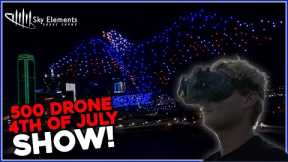 CRAZY 4th of July 500 Drone Show! | Sky Elements Drone Shows