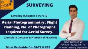 Aerial Photography : Flight Planning, No of Photographs req. for Aerial Survey | GATE |CE| Surveying