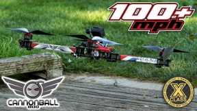 100+ mph // 12S Cannonball 800 // X-Class Giant Racing Drone Freestyle