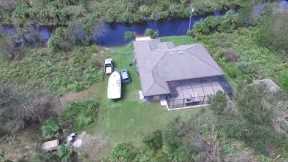 Hurricane Ian Aftermath Estates Area of North Port, FL Drone View in 4K