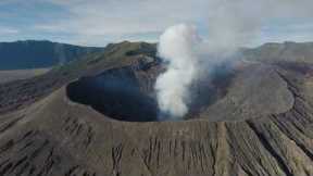 Mt.Bromo scenery - delay photography aerial photography