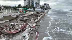 Drone Video Showing Catastrophic Damage To Daytona Beach, FL - 11/10