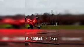 0-200 Km/h in 1 second -DRONE- 0-200 Km/h 1 saniye