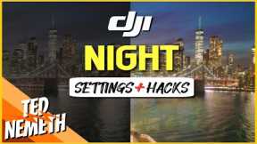 5 Brilliant DRONE Hacks:  Stunning Night Footage 🔸 Beginner Drone Tips Low Light DJI Mini 3 & Mini 2