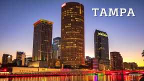 DOWNTOWN TAMPA FL 🇺🇸 NIGHT  [4K] BY DRONE - TAMPA FLORIDA AERIAL - DREAM TRIPS