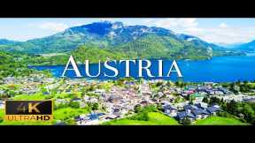 FLYING OVER AUSTRIA (4K Video UHD) - Calming Piano Music With Beautiful Nature Video For Relaxation