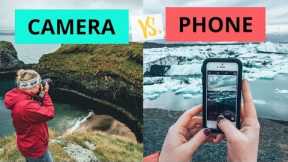 Phone vs Camera photography in Iceland