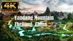 China Beautiful: Yandang Mountain Taping Peak Aerial Drone Photography in 4k