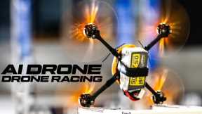 AI Racing Drone Learning a New track & Exploding!