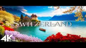 FLYING OVER SWITZERLAND (4K Video UHD) - Scenic Relaxation Film With Inspiring Music