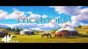 FLYING OVER MONGOLIA (4K Video UHD) - Scenic Relaxation Film With Inspiring Music