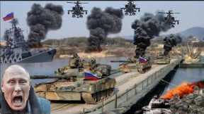 Today Important Russian Precious Army Convoy was Bombarded By Ukrainian Drones |GTA V