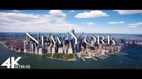 FLYING OVER NEW YORK (4K Video UHD) - Scenic Relaxation Film With Inspiring Music