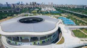 Aerial China：Aerial photography of Zhengzhou Zhongyuan Tennis Center