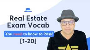 2023 Real Estate Exam Vocab You MUST Know | Words 1-20
