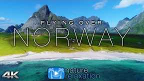 FLYING OVER NORWAY (4K UHD) 1HR Ambient Drone Film + Music by Nature Relaxation™ for Stress Relief