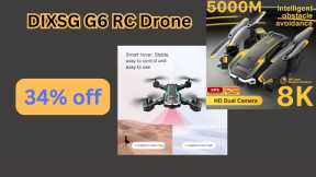 Ultimate DIXSG G6 RC Drone: 8K S6 Pro Aerial Photography, Omnidirectional Obstacle  5000M Range!