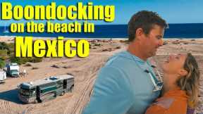 Boondocking on the Beach in Mexico