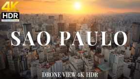 Sao Paulo 4K drone view 🇧🇷 Flying Over Sao Paulo | Relaxation film with calming music - 4k HDR