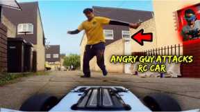 Angry Man Attacks RC Car FPV In N Out Troll Prank!!!