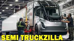 Tesla Semi Truckzilla is Future: 82,000lb Highroad Beast, 500mi charge, 900kWh Battery Tech Mystery!