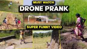 Drone Prank with Villagers 😋😋 ll Funny Reaction ll Watch The Video Till the End