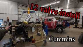 Building the Truck that Ford should of. Cummins swapping an OBS F350 installing the engine and trans