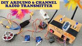 Simple and Cheap Rc Transmitter|DIY Arduino 6 Channel Radio Transmitter|Arduino Transmitter Reciver