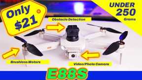 The $21 Camera Drone - Is it Worth it? New E88S Drone - Review