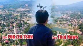 02/19/2024 - Aerial video of Zos POB ZEB TSOV and GREEN VIEW RESORT in Vientiane Province, Laos