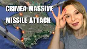 CRIMEA ON FIRE: MASSIVE MISSILE ATTACK. Vlog 589: War in Ukraine