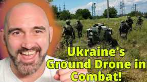 Ukraine Ground Combat Drone's First Combat Test!!