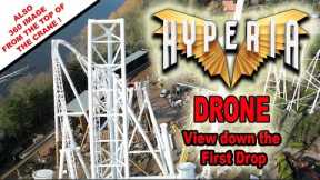 HYPERIA Construction Update and DRONE footage over the first drop and crane – 360 photos link below