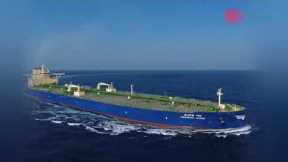 Aerial photography of large ships sailing on the sea