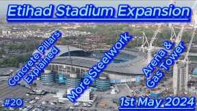 Etihad Stadium Expansion - 1st May - Manchester City FC - latest progress update #drone #bluemoon