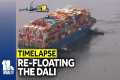 TIMELAPSE: Re-floating the Dali