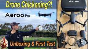 This Drone Feeds Chickens?! AEROO PRO Unboxing & First Test!