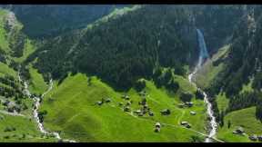 Stäubifall – The Most Breathtaking Waterfall in Switzerland! 4K Drone Footage