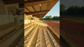 Racing drones around the park. #drone #fpv #racing #close #sunrise