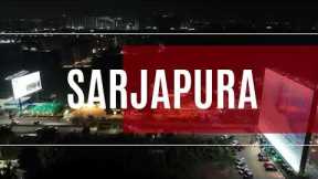 Aerial Drone View of Sarjapur, Sompura Gate & Prestige City, Bengaluru | Stunning Night Footage