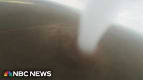 Drone intercepts Oklahoma tornado