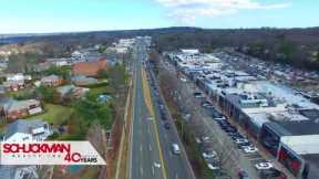 Manhasset Long Island Americana Miracle Mile Northern Blvd Drone Video