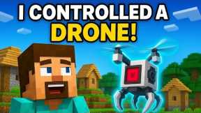 Minecraft but I can control drone 🤩