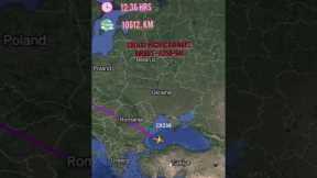 London UK 🇬🇧 to hong kong 🇭🇰 one of the longest flight route on planet #shorts #aeroplane #travelmap