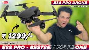 E88 Pro Drone with HD Camera Unboxing & Review | E88 Drone