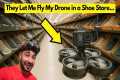 Flying my FPV drone through a shoe