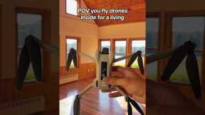 DJI Mini 3 - Can I Fly This Drone through a window? #drone #dji #djimini3 #asmr #dronevideo #drones